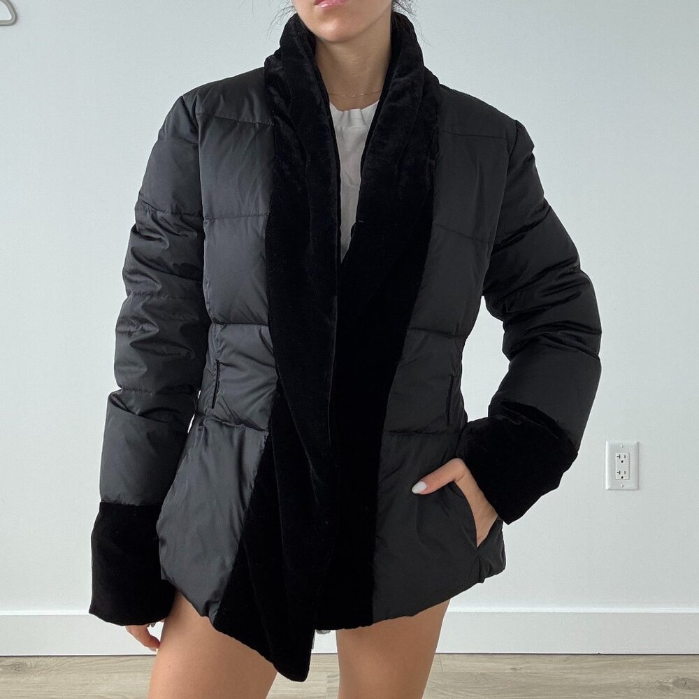 Etro black puffer jacket size 44 (M)